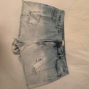 EUC Forever 21+ Distressed Denim Shorts